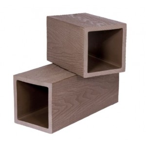 POLIVAN Столб опорный 3D WOOD (125*125), цвет СВЕТЛО-КОРИЧНЕВЫЙ